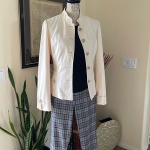 Apt. 9 Band Style Cream Jacket